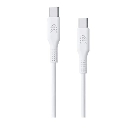 USB кабель Rocket Flex TPE USB-C/USB-C 1м White (RDC511WH01FL-CС) фото 